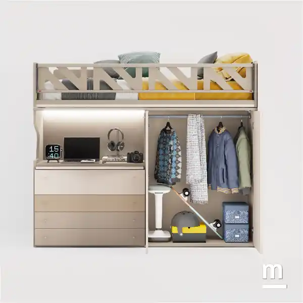 Modulo con 2 ante battenti