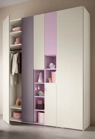 Armadio battente con apertura Push-Pull