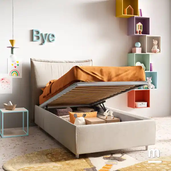 Letto con contenitore