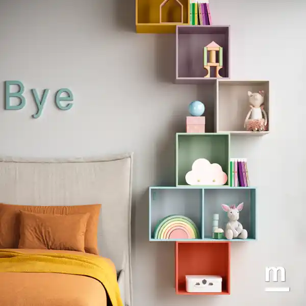 Libreria con Wallbox a giorno laccati