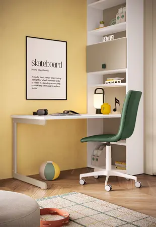 Scrivania a sbalzo