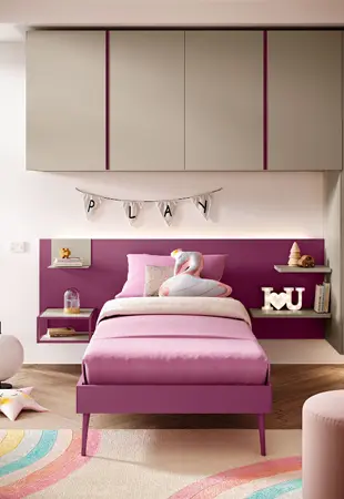 Pannello Wally con sommier laccato