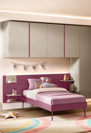 Pannello Wally con sommier laccato