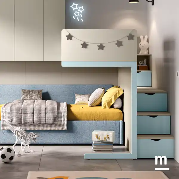 Soppalco Concept Fly con scala posteriore