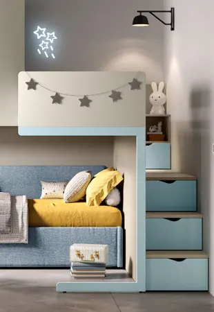 Soppalco Concept Fly con scala posteriore
