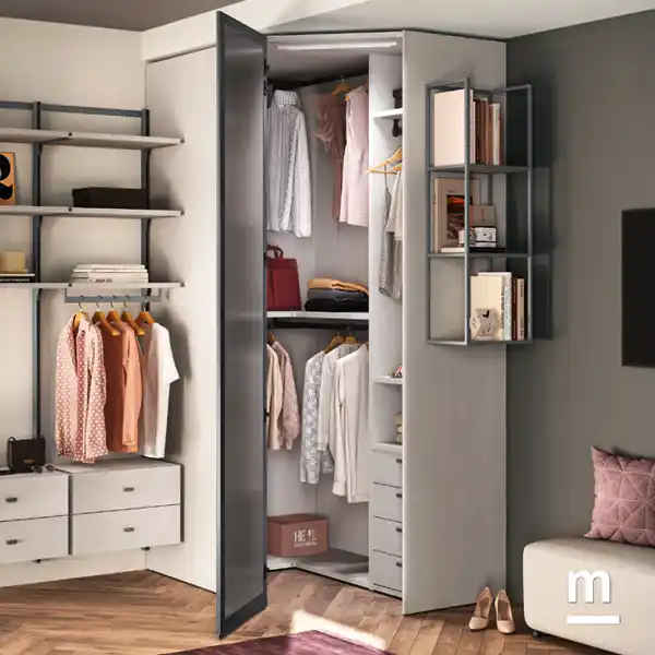 Modulo Cabina Wide con anta a specchio