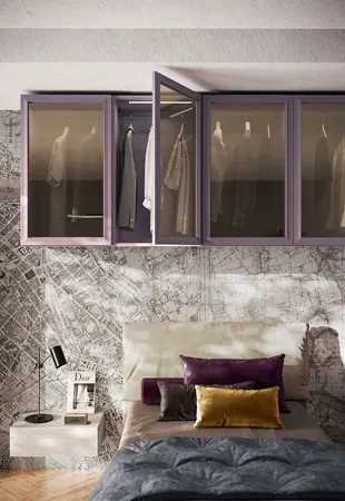 Wallbox con vetrine laccate