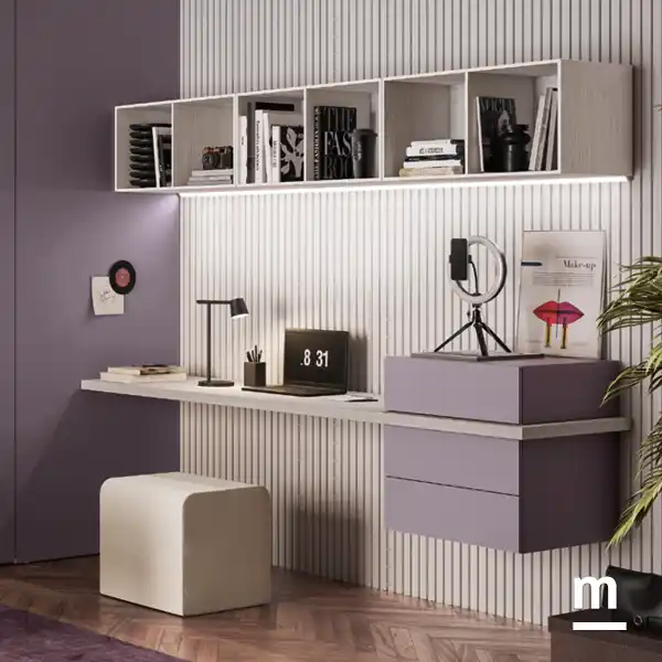 Zona studio con Pouf Kubo