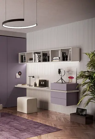 Zona studio con Pouf Kubo