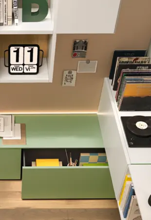 Elementi retro letto laccati