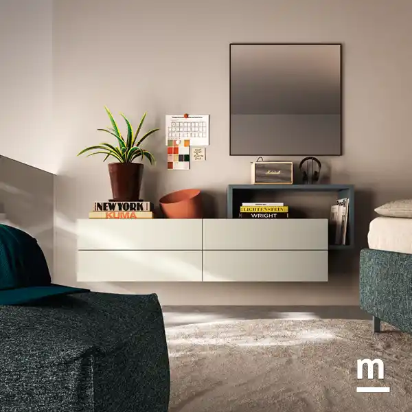 Wallbox sospesi con specchio
