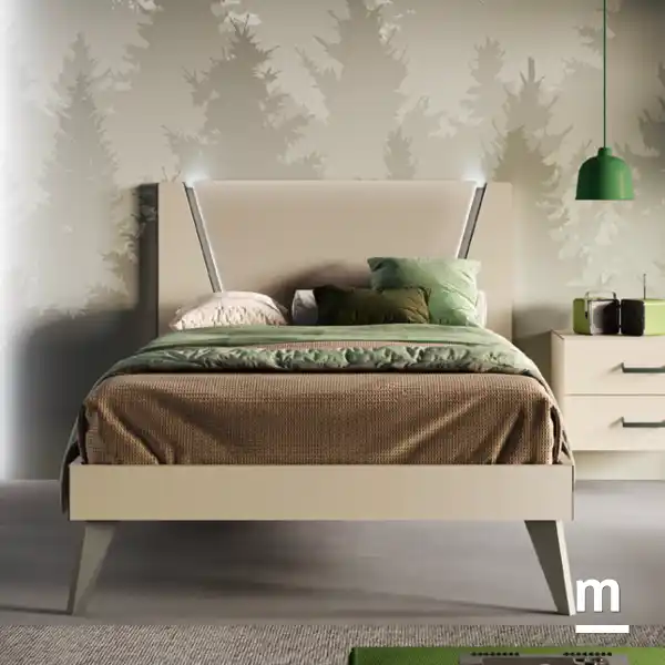 Letto con testata Wow