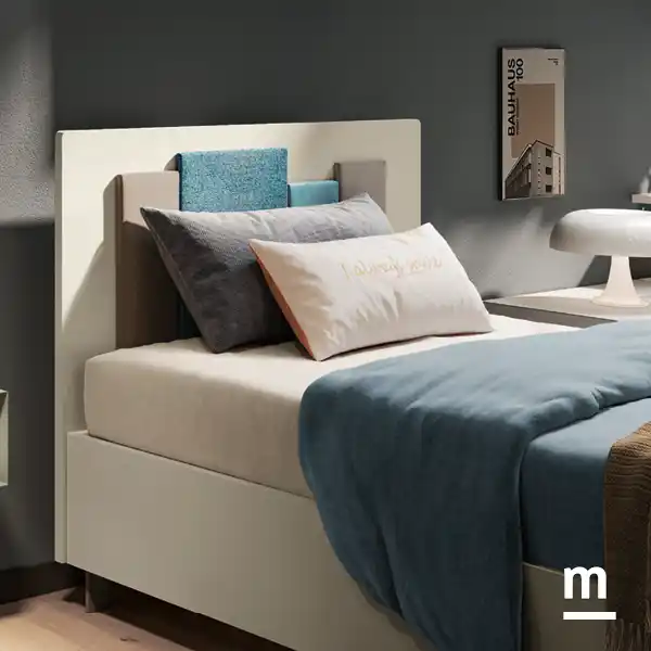 Letto con testata Plane Race