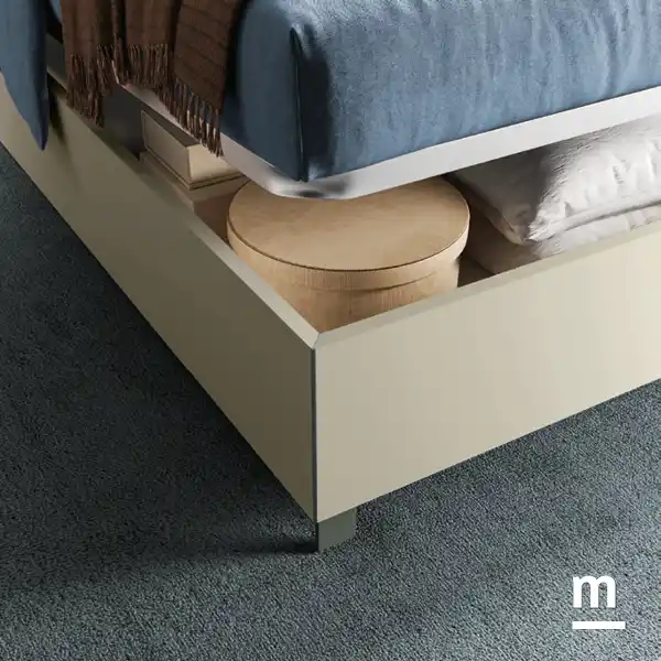 Letto con contenitore