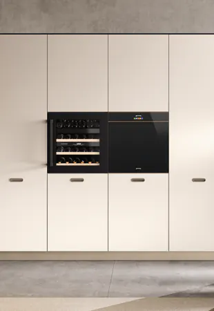 Colonne con cantinetta e forno