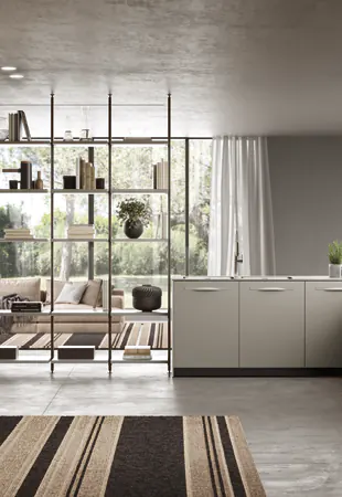 Cucina angolare ad isola