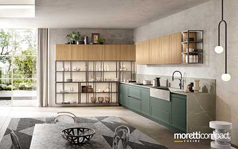Cucina ad angolo modello Myriad