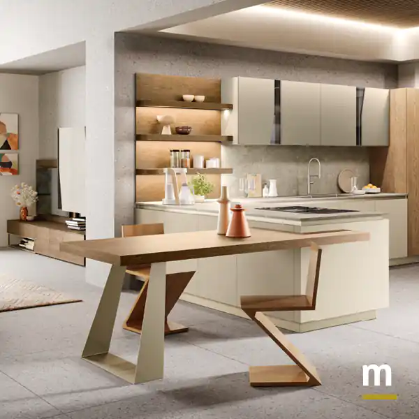 Tavolo in impiallacciato rovere