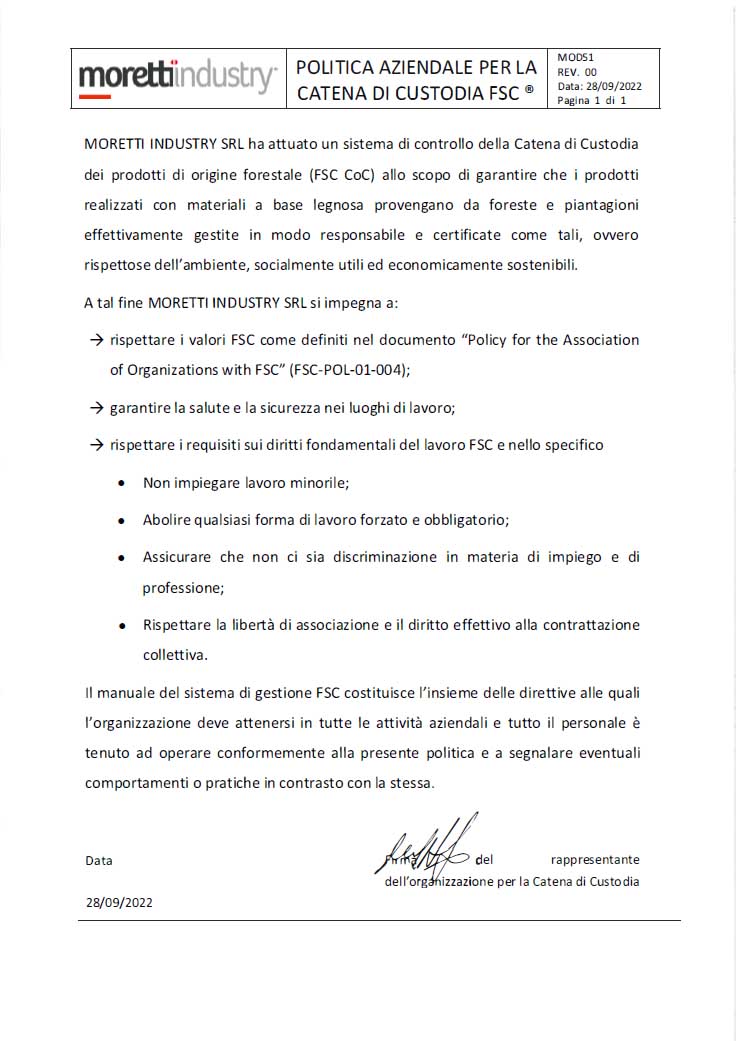 Certificato ISO 9001