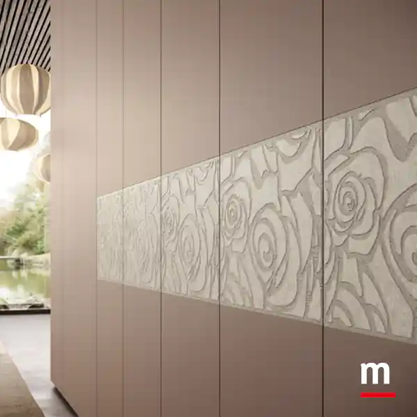 Ante con decoro Textur Rose
