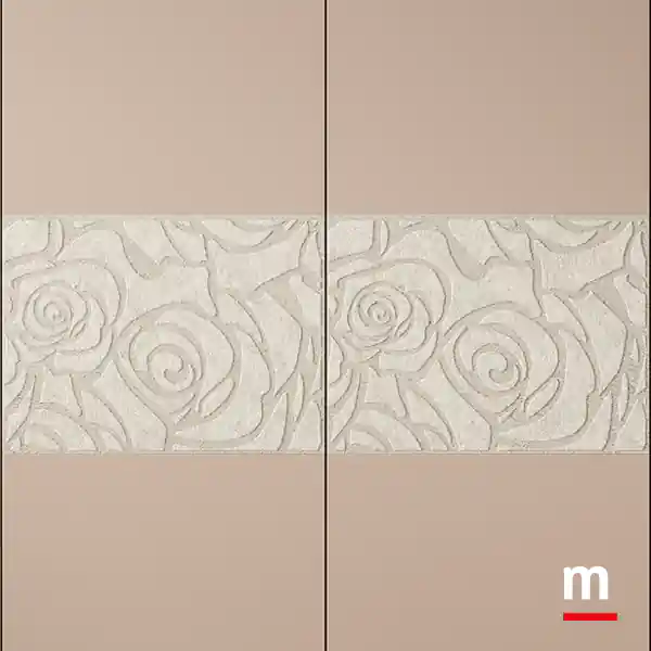 Ante con decoro Textur Rose