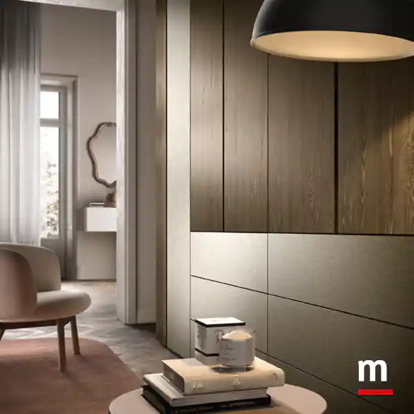 Armadio con cassetti esterni