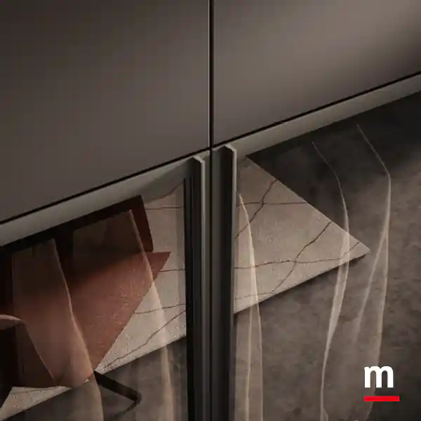 Maniglia integrata su anta Foehn