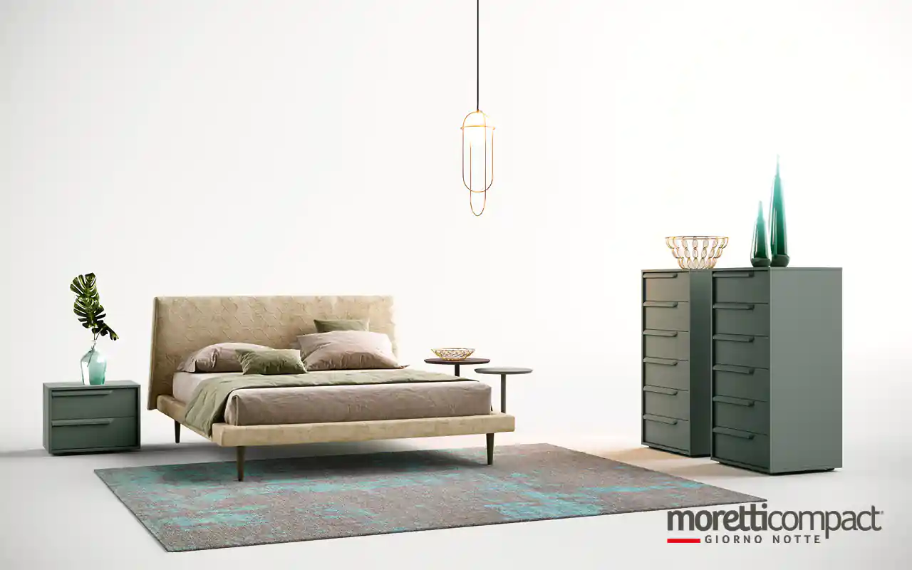 Camera Gemma con letto Maia e e giroletto Sigma