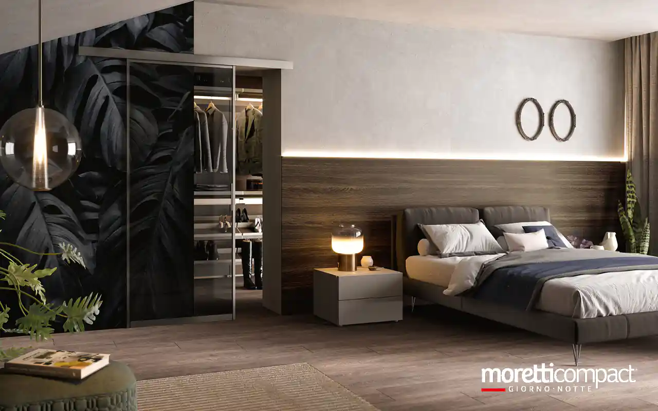 Cabina armadio Gemini con taglio per mansarda