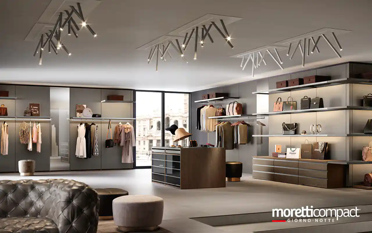 Cabina armadio Gemini in versione boutique