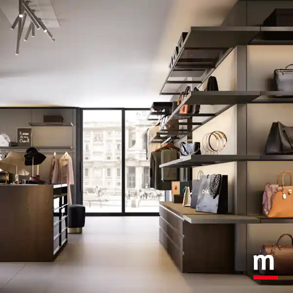 Cassettiere, ripiani legno e vetro