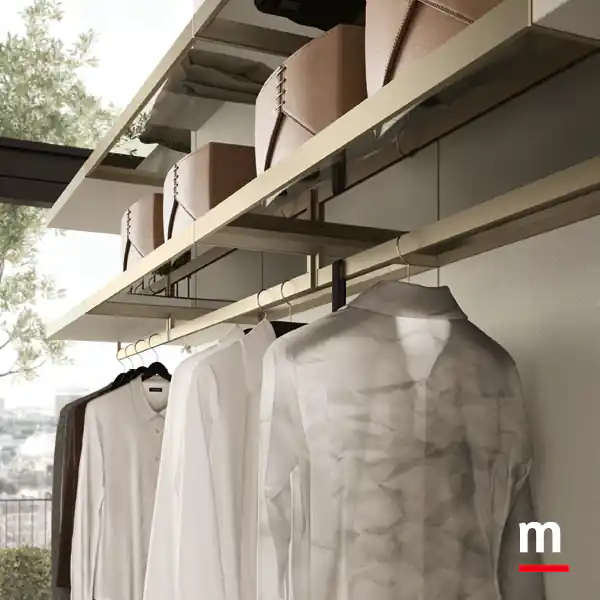 Ripiani vetro con appendiabiti