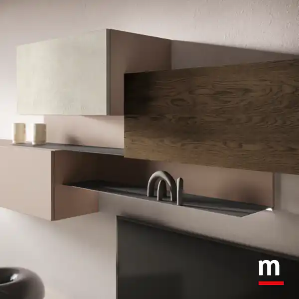 Mensola in metallo con Led