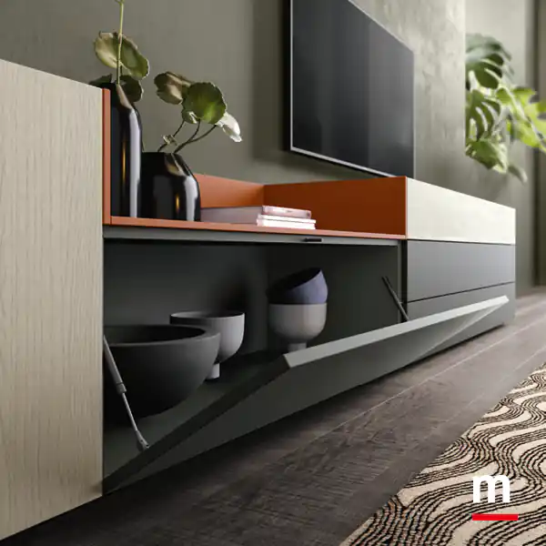 Base con anta a ribalta