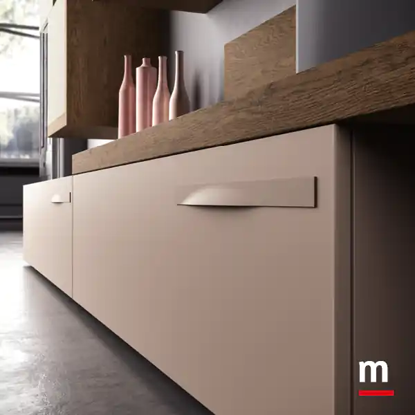 Maniglia Moon laccata