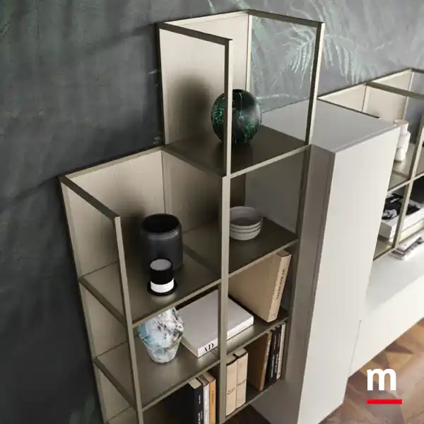 Pensilia giorno con struttura alluminio