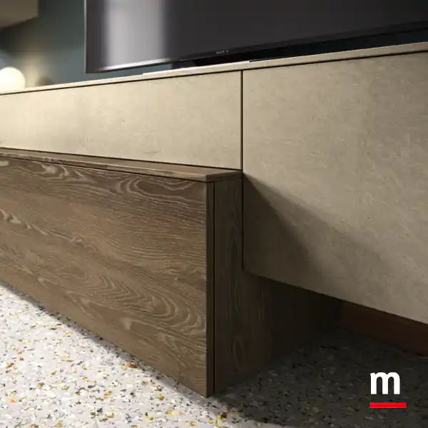 Base a terra impiallacciata