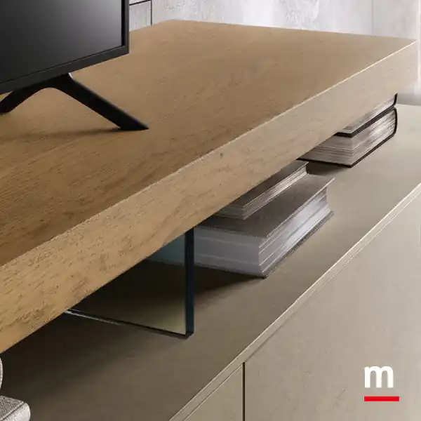 Pianale in appoggio su supporto vetro