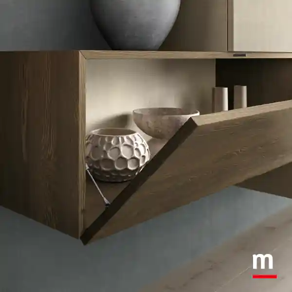 Anta con apertura a ribalta