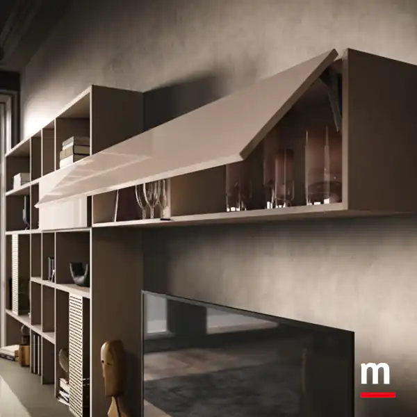 Pensile con apertura vasistas