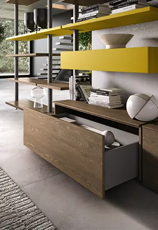 Base con cestone apribile