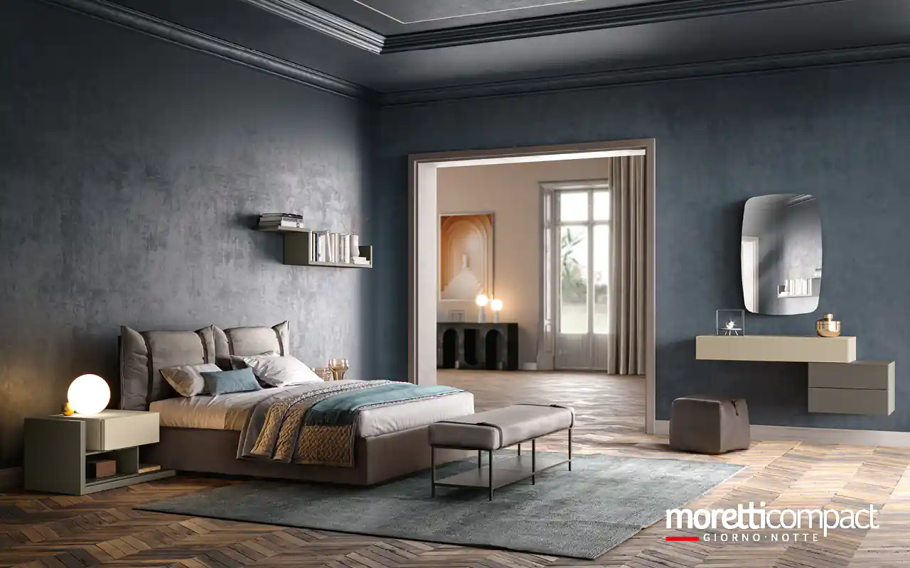 Camera Modula con letto Polis e giroletto Omega