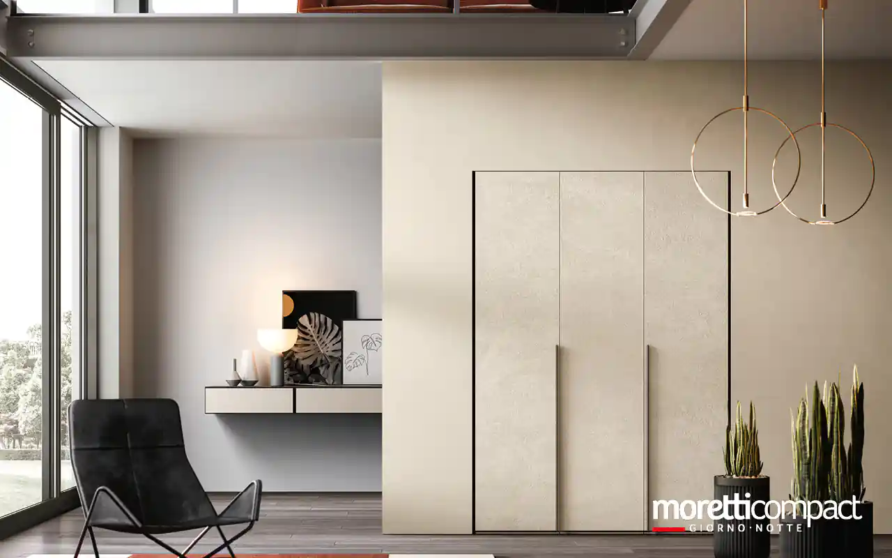 Portale a “raccordi” per chiusura porta con ante soffietto