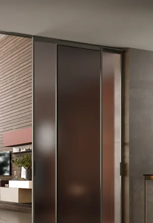 Binario incassato a soffitto