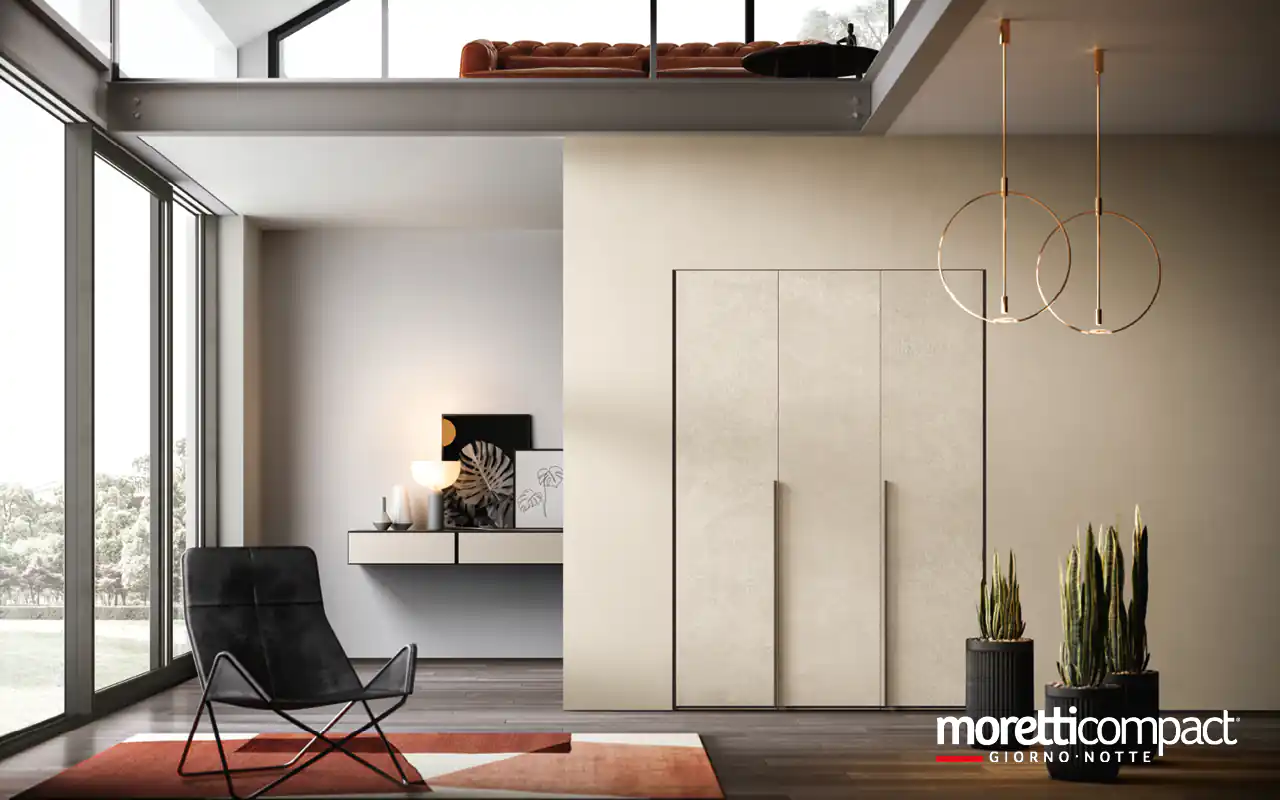 Portale a “raccordi” per chiusura porta con ante soffietto