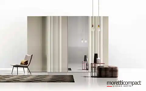 Armadio con ante scorrevoli Levante e Levante Strip