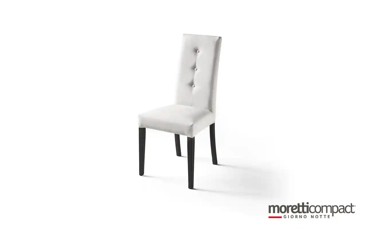 Sedia imbottita con bottoni