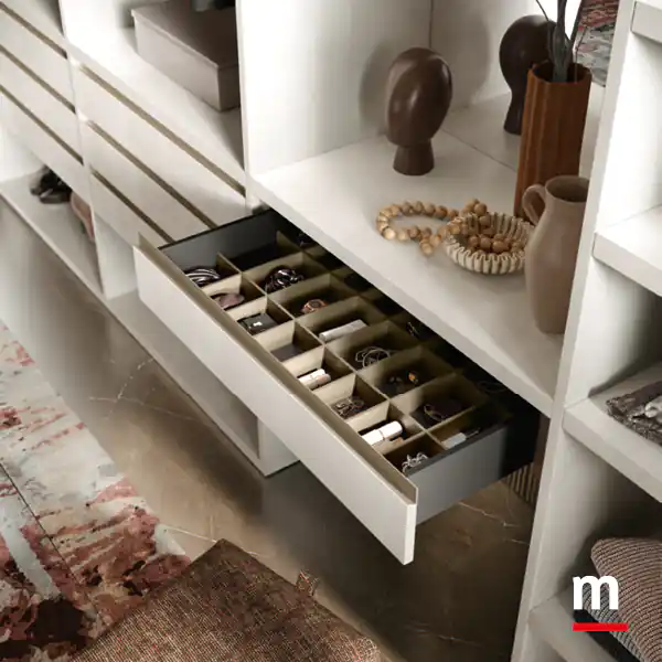 Cassettiera a 1 cassetto con divisorio interno