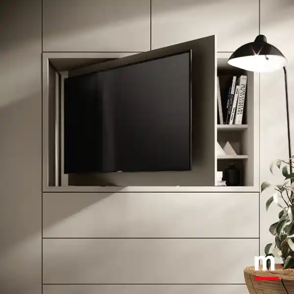 Modulo con ripiano retro TV