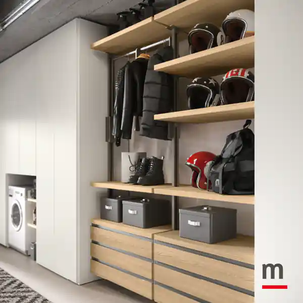 Abbinamento armadio battente a Cabina Virgo